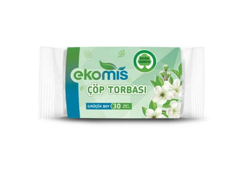 EKOMİS 50'Lİ PAKET KÜÇÜK BOY ÇÖP TORBASI 40X50 CM ŞEFFAF