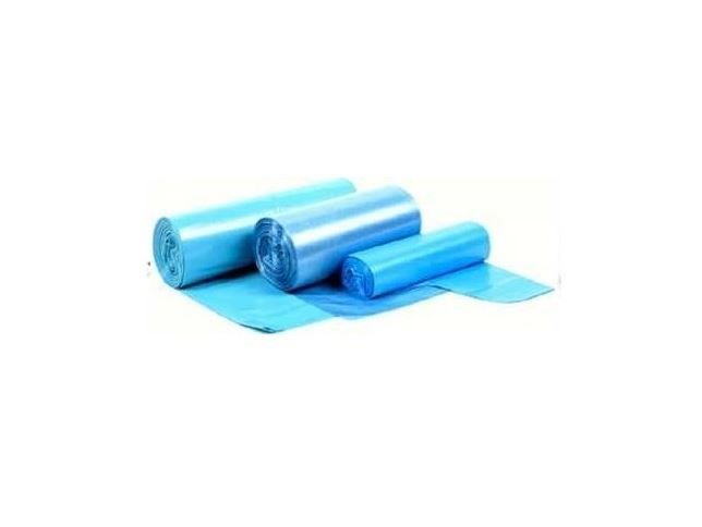50'Lİ PAKET ORTA BOY ÇÖP POŞETİ 55X60 CM MAVİ