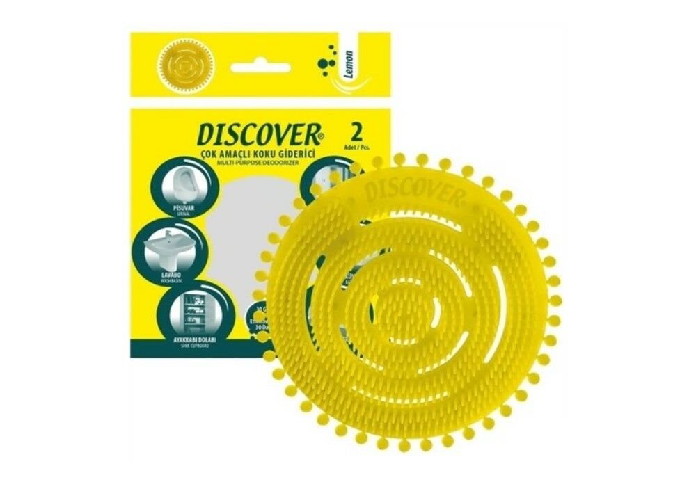 DİSCOVER PİSUVAR KOKU ÖNLEYİCİ LEMON 2'Lİ