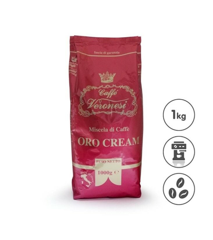 CAFFE VERONESİ ORO CREAM ÇEKİRDEK KAHVE 1000 GR.