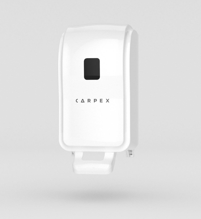 Carpex Optima Serisi Mini Manuel Hazneli Köpük Sabun Dispenseri Beyaz/Siyah