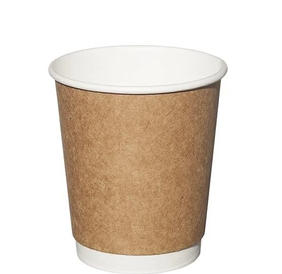 8 oz Kraft Double Wall Karton Bardak 30 Adet
