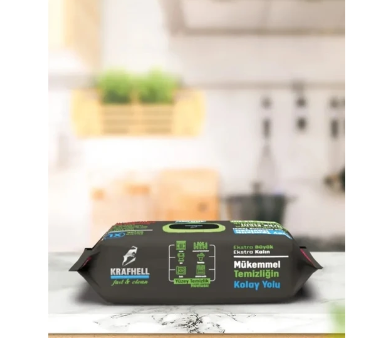 Krafhell Fast & Clean Ekstra Büyük Yüzey Temizlik Havlusu XL 100 Adet