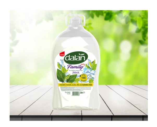 Dalan Family Sıvı El Sabunu Natural 3 Lt