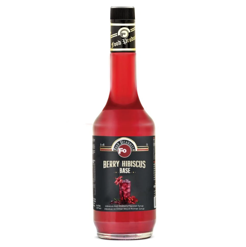 Fo Berry Hibiskus (Hibiskus ve Orman Meyve) Aromalı Şurup 700 Ml