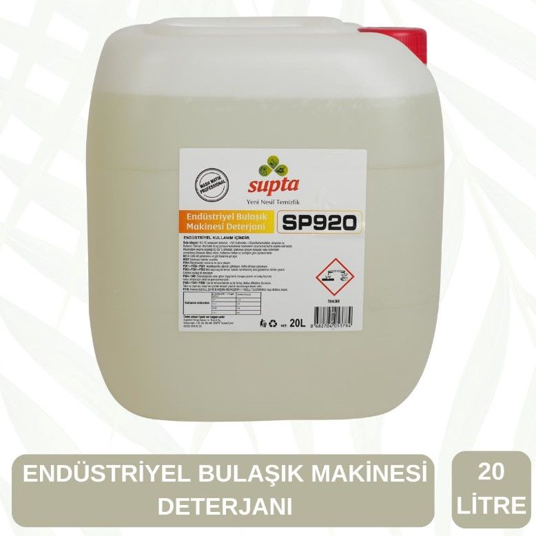 Supta Endüstriyel Bulaşık Makine Deterjanı 20 Kg