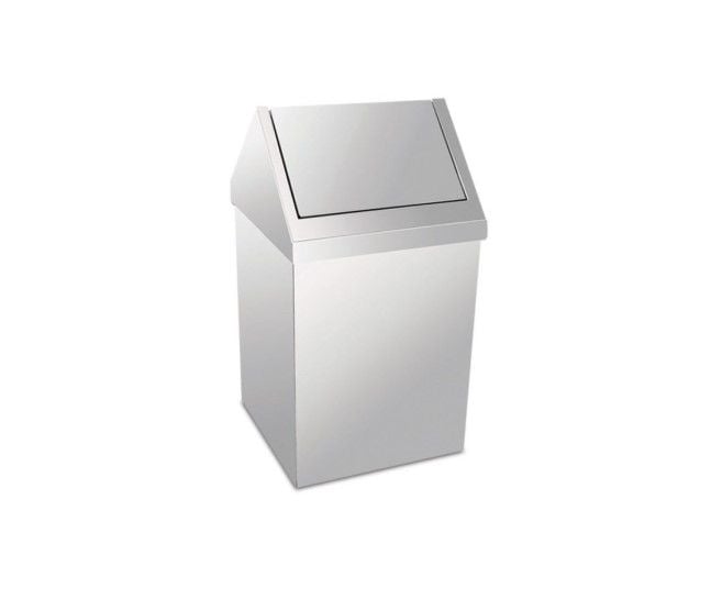 Çatı Kapaklı Metal Çöp Kovası 11 Lt.