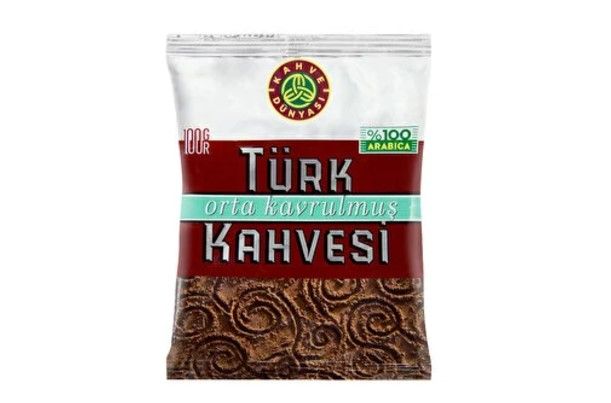 Kahve Dünyası Orta Kavrulmuş Türk Kahvesi 100 Gr. * 12 Adet
