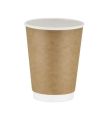 12 Oz Double Wall Karton Bardak Kraft 20'li