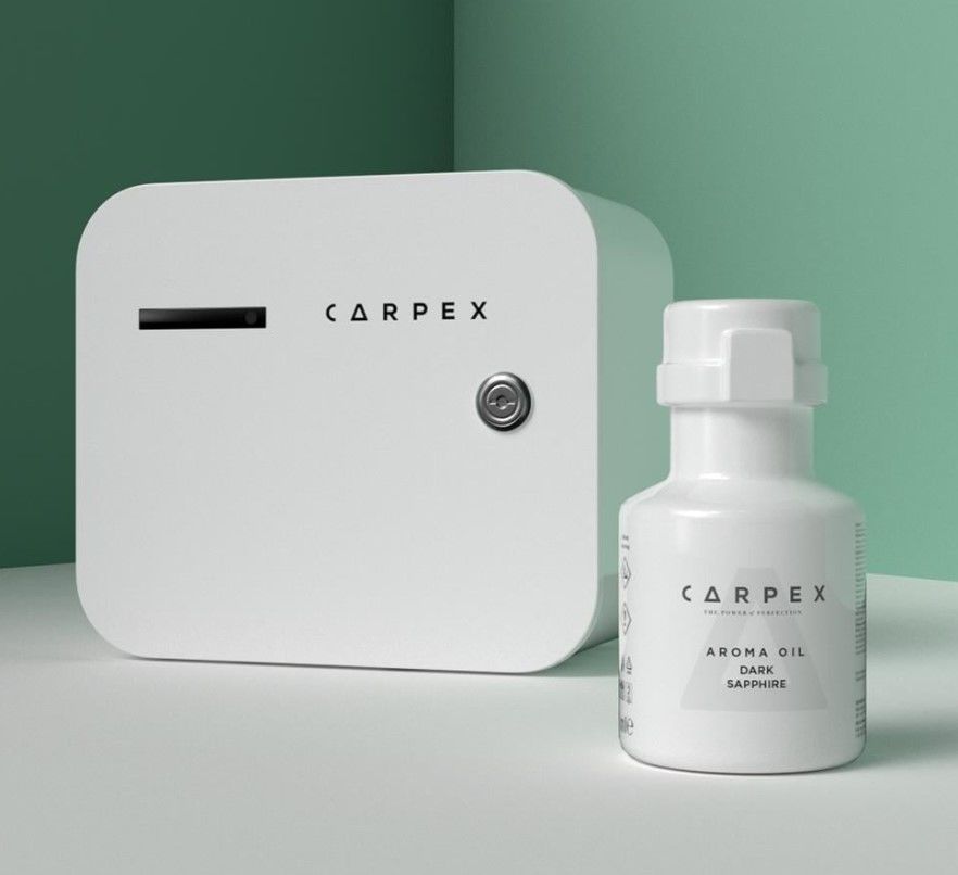 Carpex A1 Eco Geniş Alan Koku Makinesi ve Dark Sapphire A1 Koku Kartuşu 200 Ml Set
